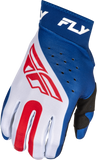 Fly Racing - Youth Pro Lite Gloves Red/White/Blue Yl - 378-046YL