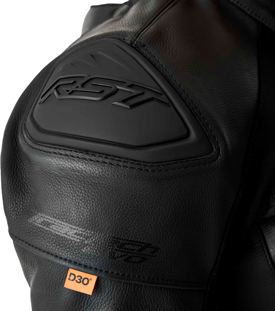 Tractech Evo D3o Jacket Black Leather Lg