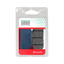 Brembo Prime Organic brake pads for OEM braking systems, showing the brake pad set with Brembo branding and organic material.