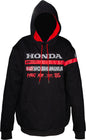 Black DCOR Honda Factory2 sweatshirt in large size, featuring the DCOR logo and casual fit, shown from the front.