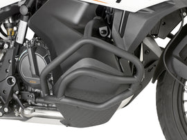 GIVI engine guards 270-6531 body protection for motorcycle, shown mounted on bike engine area in black finish.