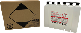 Fire Power sealed battery electrolyte pack, 1200cc, for batteries, with clear label and sealed container, compatible with Fire Power batteries.