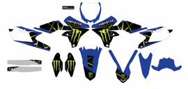 DCOR off-road Monster Energy Slash White Bg complete kit, featuring rugged gear and design details for off-road adventures.