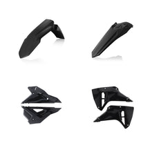 Load image into Gallery viewer, Acerbis black plastic body kit with various panels and components for motorcycle or dirt bike customization.