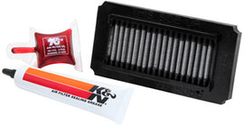 K&N Air Filter 778083, high-performance automotive air filter with a reusable cotton media and black plastic frame.