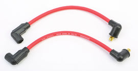 Moroso Ignition Wires Ultra 40 Red set for 1982-1999 FXR Harley Davidson motorcycle, electrical components with red insulation