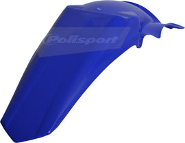 Blue Polisport Plastics rear fender for off-road bikes, model 64-5853, designed for durability and mud protection.