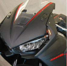 Load image into Gallery viewer, New Rage Cycles front LED turn signals with Hon 565-0135, showcasing bright illumination and sleek design for motorcycle safety.