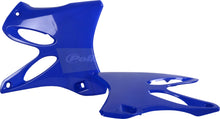 Load image into Gallery viewer, Blue Polisport Plastics side panels for motorcycle body, model 64-6068, shown in the product image.