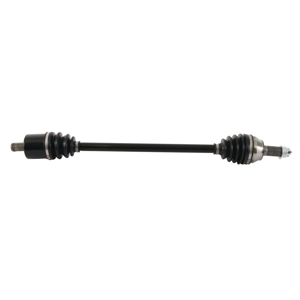 All Balls drive axle 536-0074 showing the metal shaft and black rubber boot for motorcycle or ATV use.