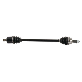 All Balls drive axle 536-0074 showing the metal shaft and black rubber boot for motorcycle or ATV use.