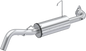 MBRP Exhaust single slip-on system with 5-inch chrome performance muffler for enhanced sound and style.