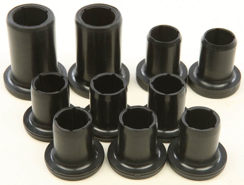 All Balls rear independent suspension bushing kit with multiple bushings and components for motorcycle suspension repair.