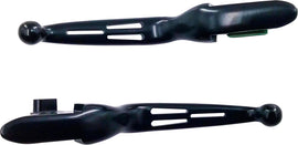 HardDrive black 3-slot lever set for Softail 2015-2024, includes cable, designed for motorcycle brake and clutch controls.