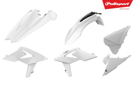 Polisport Plastics OEM color plastic body kit with sleek panels and detailed design for enhanced motorcycle protection.