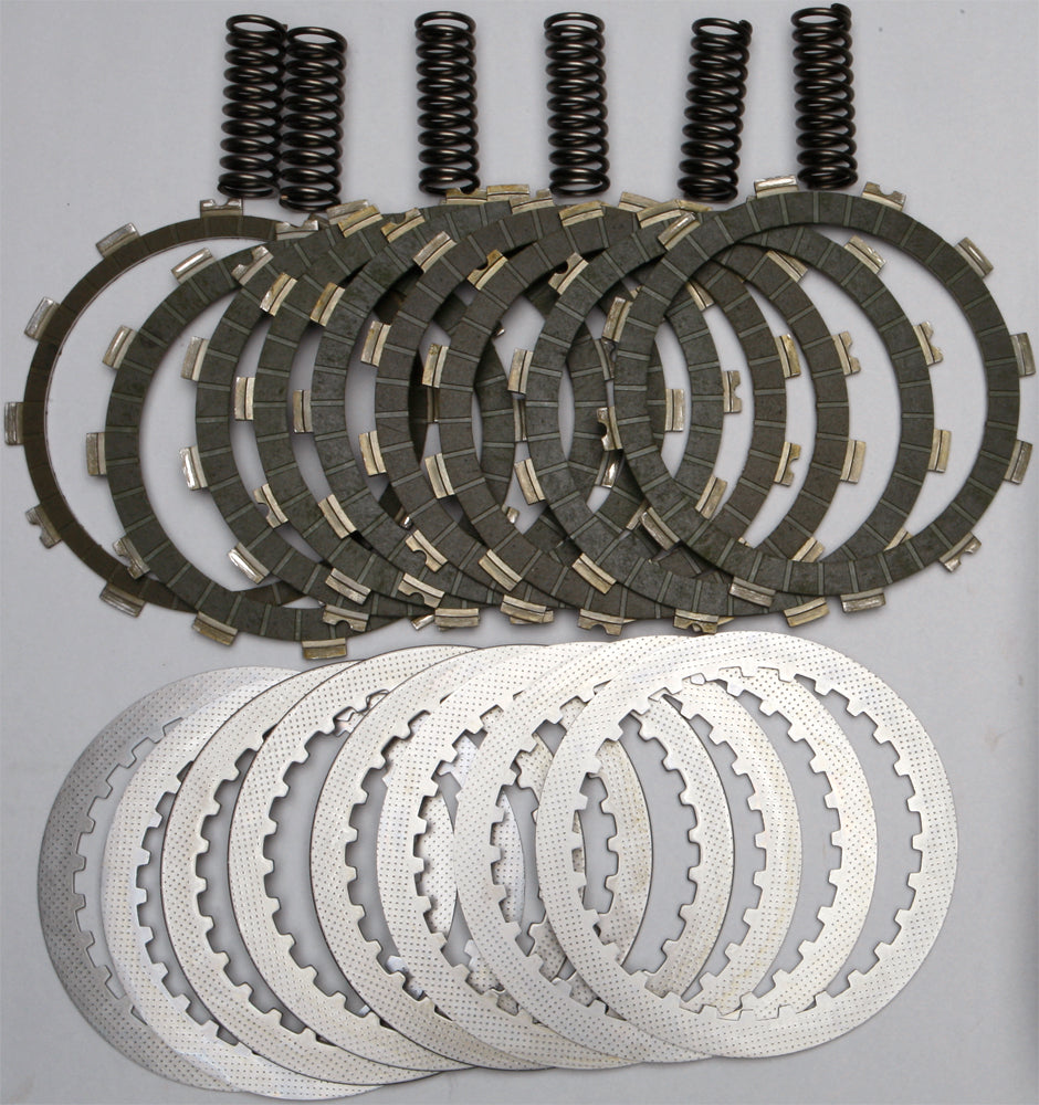 EBC Motorcycle Brakes SRK88 clutch kit with clutch plates and components for motorcycle clutch replacement.