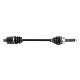 All Balls Drive Axle 536-0065 showing the metal shaft and rubber boots for vehicle suspension and drivetrain replacement