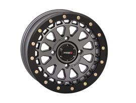 Polaris RZR System 3 SB6 BL Wheel 15x7 matte gunmetal grey with 5+2 offset, 4/156 bolt pattern, model 3-156656