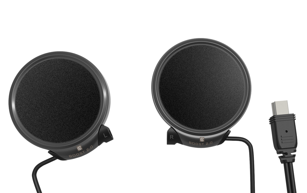 UCLEAR 111035 motorcycle helmet Bluetooth communication system with microphone and control buttons.
