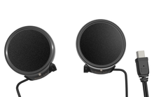 Charger l'image dans la galerie, UCLEAR 111035 motorcycle helmet Bluetooth communication system with microphone and control buttons.