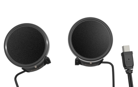 UCLEAR 111035 motorcycle helmet Bluetooth communication system with microphone and control buttons.