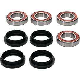 Pivot Works premium drive wheel bearing kit 22-51409P with bearings and components for motorcycle wheel assembly.