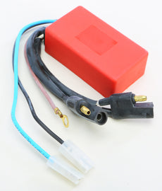 Ricks Motorsport Electric CDI module for motorcycle, electrical component with wiring connections, black plastic casing.