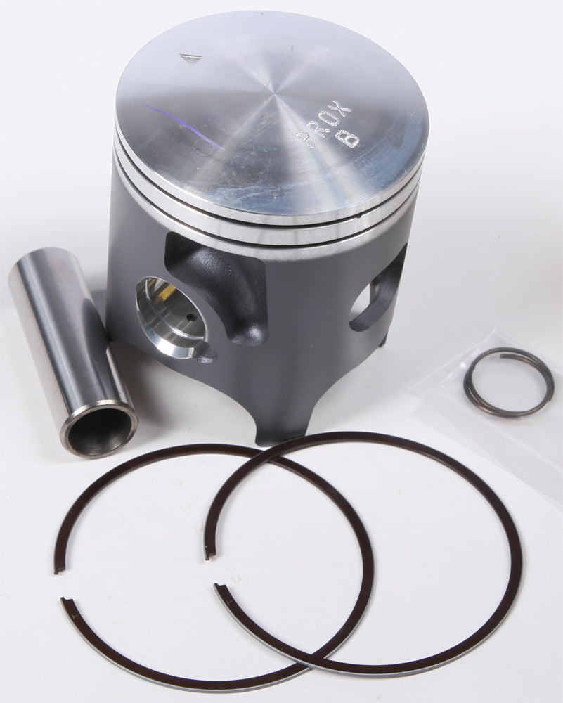 ProX Racing Parts piston kit with molycoated Nikasil for Suzuki and Yamaha 66.36mm standard size, visible piston components.