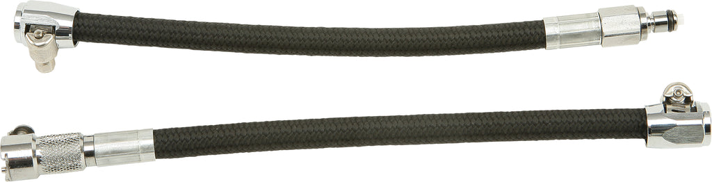 Goodridge black fuel crossover line quick disconnect fitting for intake and fuel system, durable and easy to install.