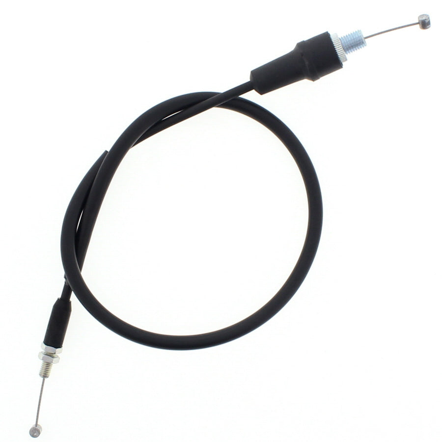 All Balls throttle cable 24-51088 for hydraulic control lines, showing a close-up of the cable with connectors and protective housing.