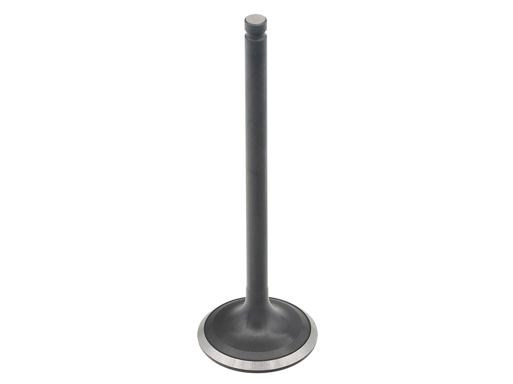 Bronco Engine Exhaust Valve Hon 183-09203E with metallic finish, detailed close-up showing valve components and branding.