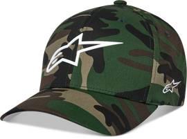 Alpine Star Ageless Multi Hat in green camo, large/extra-large size, casual outdoor accessory with adjustable fit.