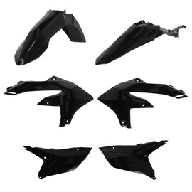 Acerbis black plastic body kit for Yamaha motorcycle, featuring sleek, durable plastic panels with Acerbis branding.