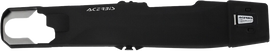 Acerbis Teketmagnet Swingarm Guard in black for Yamaha motorcycles, showing the protective body panel and mounting details.
