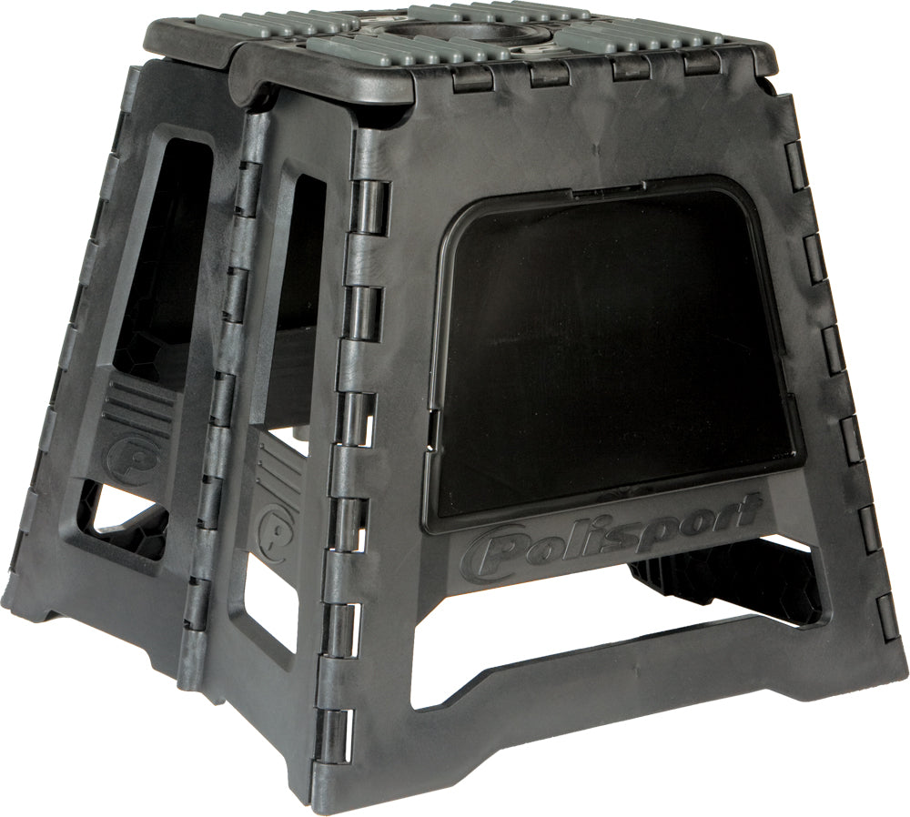 Polisport Plastics black bike stand for Honda CRF250, durable plastic construction, designed for stable motorcycle support.