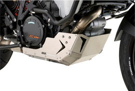 GIVI skid plate guard 270-6475 for motorcycle protection, shown in black with mounting brackets and textured surface