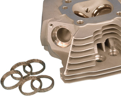 James Gasket exhaust gasket set for Evo and Twin Cam engines, includes five tapered gaskets with part numbers 65324-83-A and 681-4226.