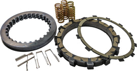 Rekluse Torqdrive clutch pack for Yamaha motorcycle, featuring metallic clutch components and friction plates.