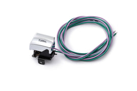 HardDrive chrome left turn signal switch assembly for vehicles, compatible with 1982-1995 models, part number 820-50832.