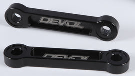 Devol Lowering Link Pull-Rod suspension component, 1.75-inch lower for improved vehicle stance and handling.