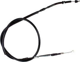 Motion Pro black vinyl choke cable 70-2558 for motorcycle throttle or clutch control, featuring a durable cable and fittings.