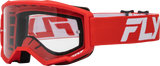 Fly Racing Youth Focus Goggle Red/White W/ Clear Lens 37-51156Y