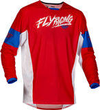 Fly Racing Yth Kinetic Mesh Khaos Jersey Red/White/Blue Yx 377-334YX