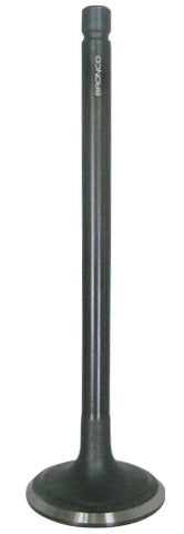 Bronco engine intake valve 183-09158, metallic component with precise edges, used in automotive engine systems.