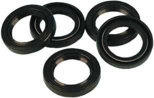 Set of five James Gasket rubber gasket seals for OD starter FLT FXR FXRS motorcycles, showing the sealed rubber components.