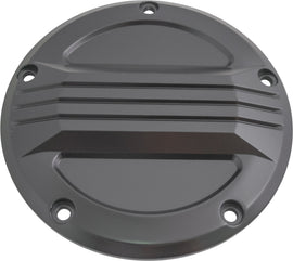 HardDrive black custom derby clutch cover for Twin Cams 99-17, featuring a sleek design and durable construction.