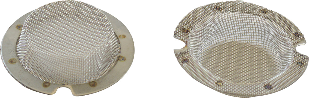 Enduro Engineering replacement exhaust screens for spark arrestor, showing metal mesh design for motorcycle exhaust systems.