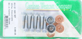 Gardner-Westcott Chrome Rocker Box Cover Set for Harley Evo Big Twin 84-99 motorcycle, hardware and fasteners included.