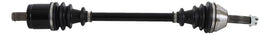 All Balls heavy duty front drive axle with six ball design, durable metal construction, and brand markings visible on the shaft.
