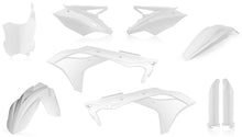 Load image into Gallery viewer, Acerbis white full plastic kit for street bikes, includes front and rear panels, lightweight durable motorcycle body parts.
